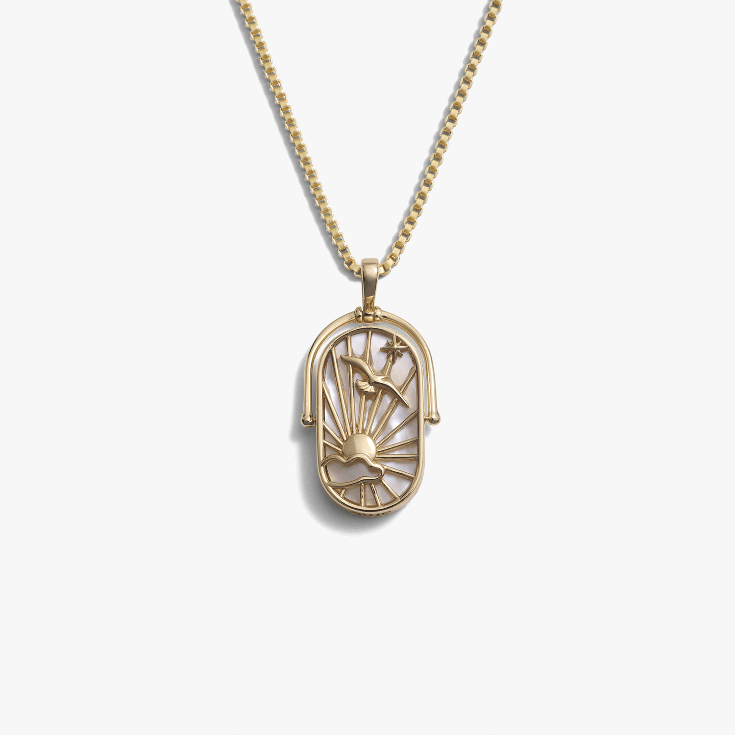 Product image of Awe Inspired Necklaces 14K Yellow Gold Vermeil / 16"-18" Air Element Necklace