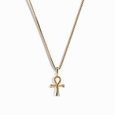 Awe Inspired Necklaces 14K Yellow Gold Vermeil / 16"-18" Ankh Necklace