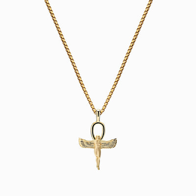 Awe Inspired Necklaces 14K Yellow Gold Vermeil / 16"-18" Ankh of Isis Necklace