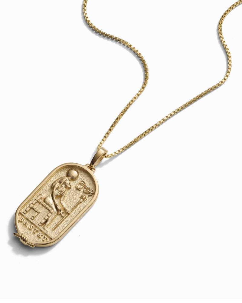 Awe Inspired Necklaces 14K Yellow Gold Vermeil / 16"-18" Bastet Necklace