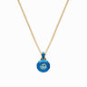 Awe Inspired Necklaces 14K Yellow Gold Vermeil / 16"-18" Blue Aura Necklace