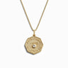 Awe Inspired Necklaces 14K Yellow Gold Vermeil / 16"-18" Box Chain / Large Everything I Need is Within Me Affirmation Necklace