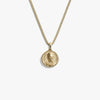 Awe Inspired Necklaces 14K Yellow Gold Vermeil / 16"-18" Box Chain / Mini Mini Ruth Bader Ginsburg Necklace