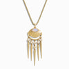 Awe Inspired Necklaces 14K Yellow Gold Vermeil / 16"-18" Box Chain Opal Wind Chime Necklace