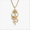 Awe Inspired Necklaces 14K Yellow Gold Vermeil / 16"-18" Crescent Snake Eye Necklace