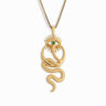 Awe Inspired Necklaces 14K Yellow Gold Vermeil / 16"-18" Crescent Snake Eye Necklace