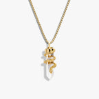 Awe Inspired Necklaces 14K Yellow Gold Vermeil / 16"-18" Crystal Snake Necklace