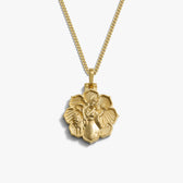 Awe Inspired Necklaces 14K Yellow Gold Vermeil / 16-18" Cuban Chain Amaterasu Necklace
