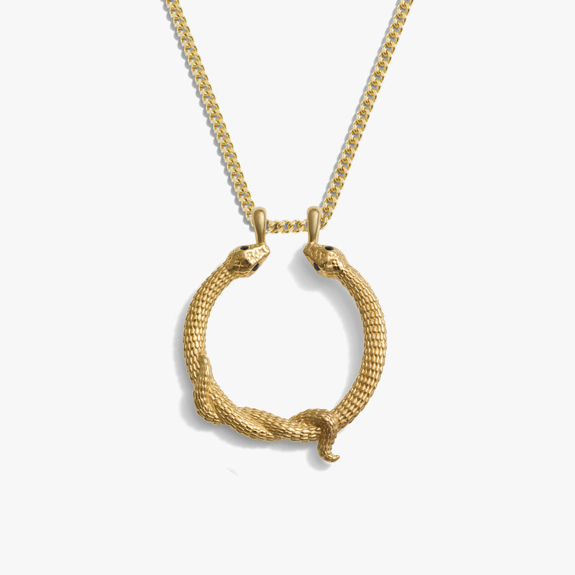 Snake Goddess Halo Necklace