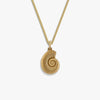 Awe Inspired Necklaces 14K Yellow Gold Vermeil / 16-18 Deep Sea Ammonite Shell Necklace