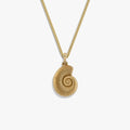 Awe Inspired Necklaces 14K Yellow Gold Vermeil / 16-18 Deep Sea Ammonite Shell Necklace