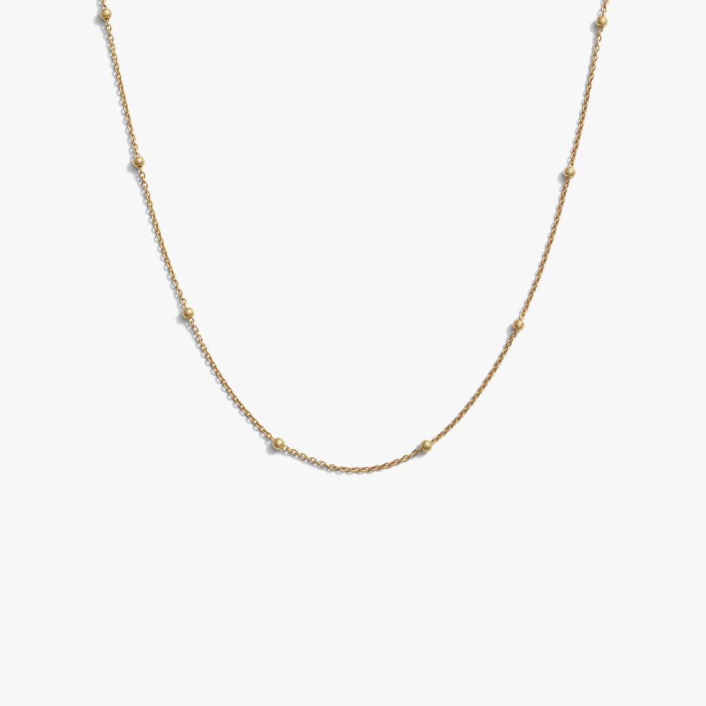 Awe Inspired Necklaces 14K Yellow Gold Vermeil / 16-18 Forzatina Bead Chain