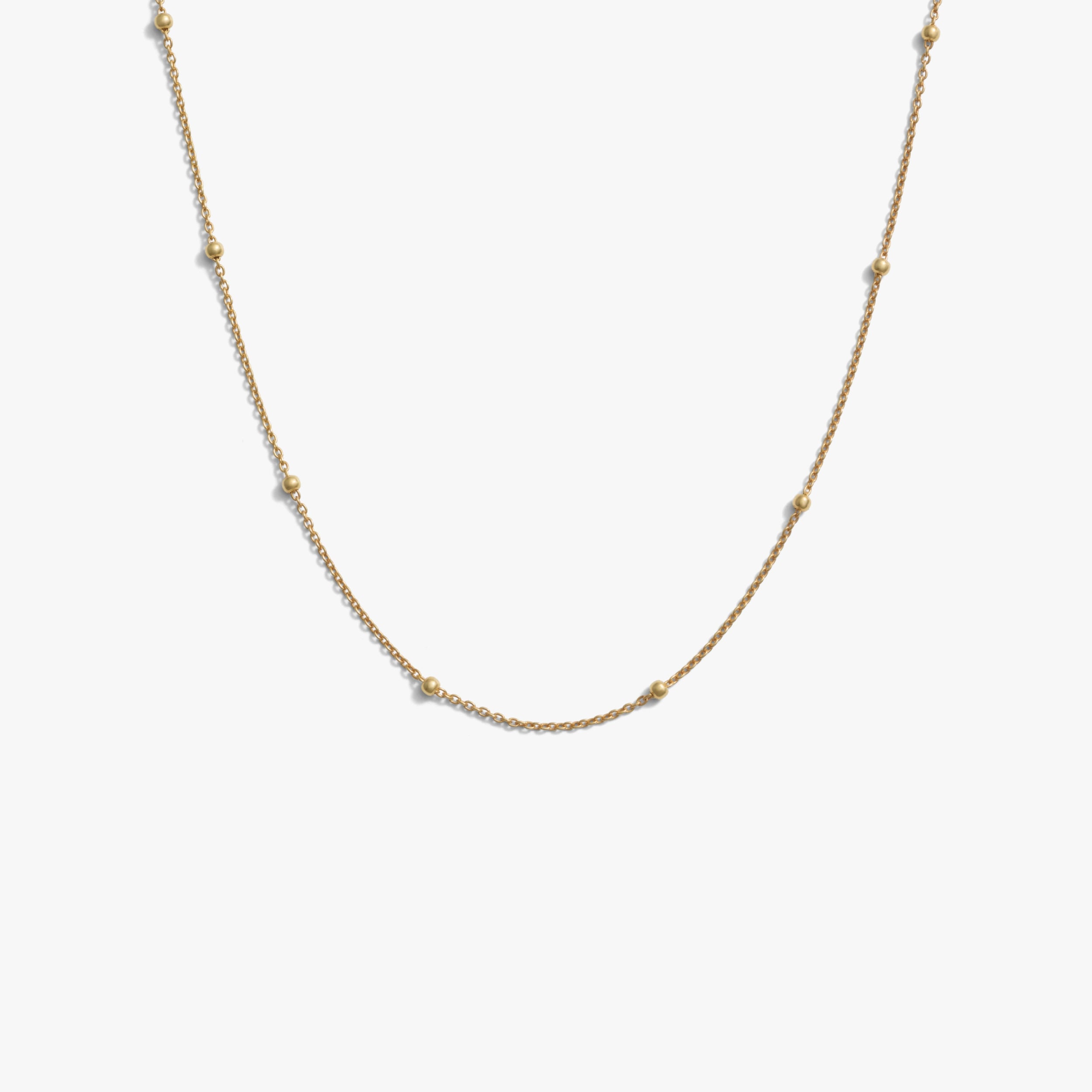 Awe Inspired Necklaces 14K Yellow Gold Vermeil / 16-18 Forzatina Bead Chain