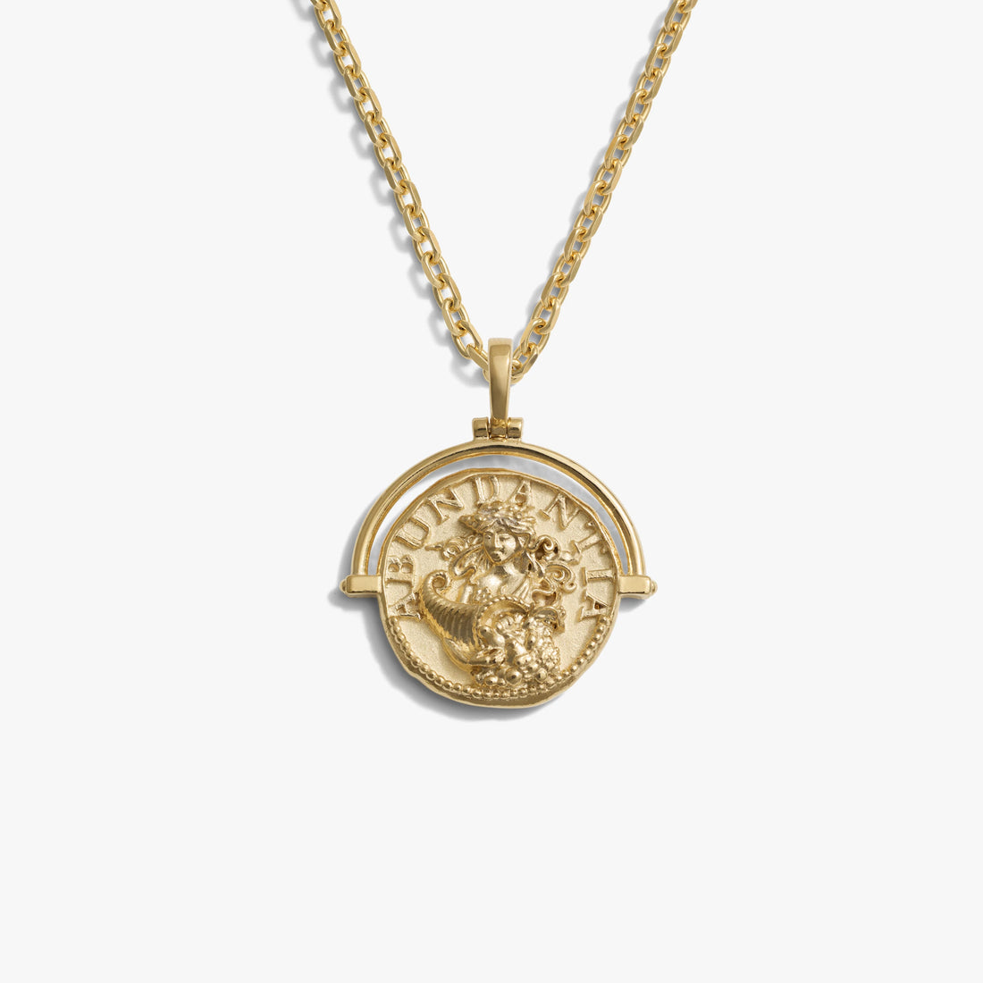 Awe Inspired Necklaces 14K Yellow Gold Vermeil / 16-18" French Cable Men's Abundantia Necklace