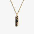 Awe Inspired Necklaces 14K Yellow Gold Vermeil / 16-18" French Cable Men's Moon Phase Necklace