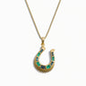 Awe Inspired Necklaces 14K Yellow Gold Vermeil / 16-18 Horseshoe Charm Necklace