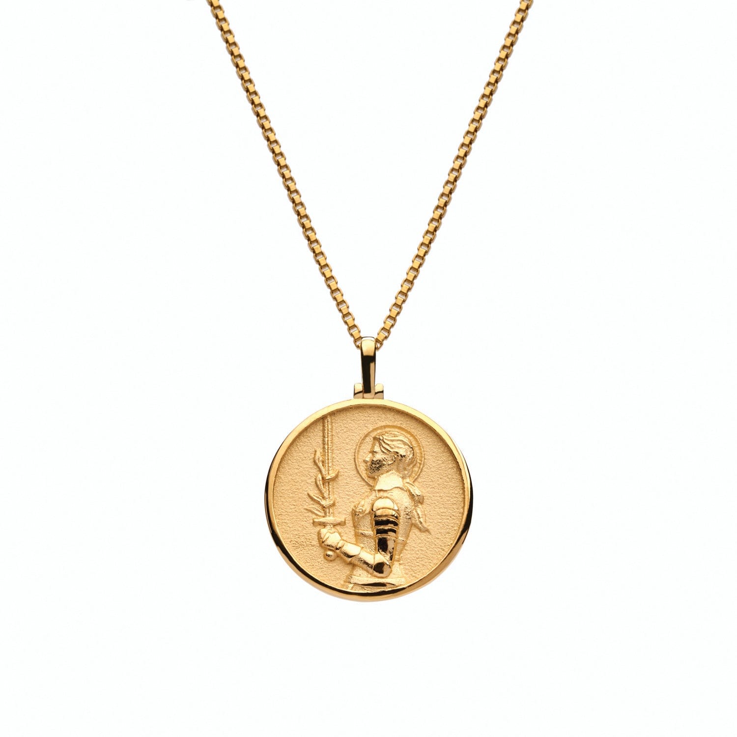 Awe Inspired Mini Joan of Arc Necklace Gold Vermeil selling