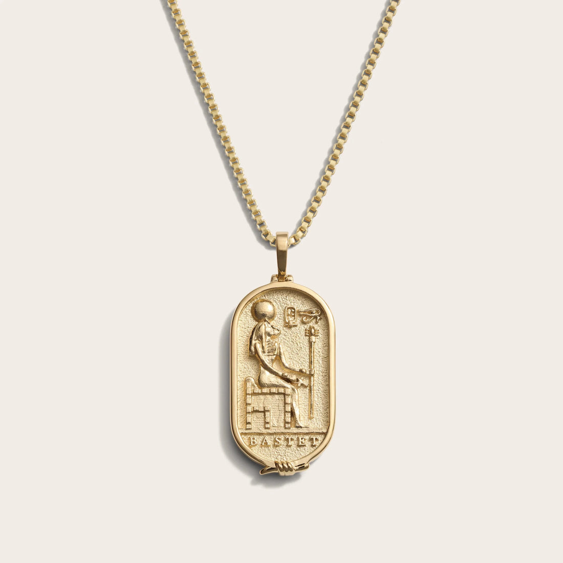 Awe Inspired Necklaces 14K Yellow Gold Vermeil / 16"-18" / Large Bastet Necklace