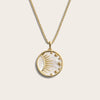 Awe Inspired Necklaces 14K Yellow Gold Vermeil / 16"-18" / Large Celestial Mother of Pearl Necklace