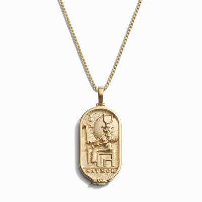 Awe Inspired Necklaces 14K Yellow Gold Vermeil / 16"-18" / Large Hathor Necklace