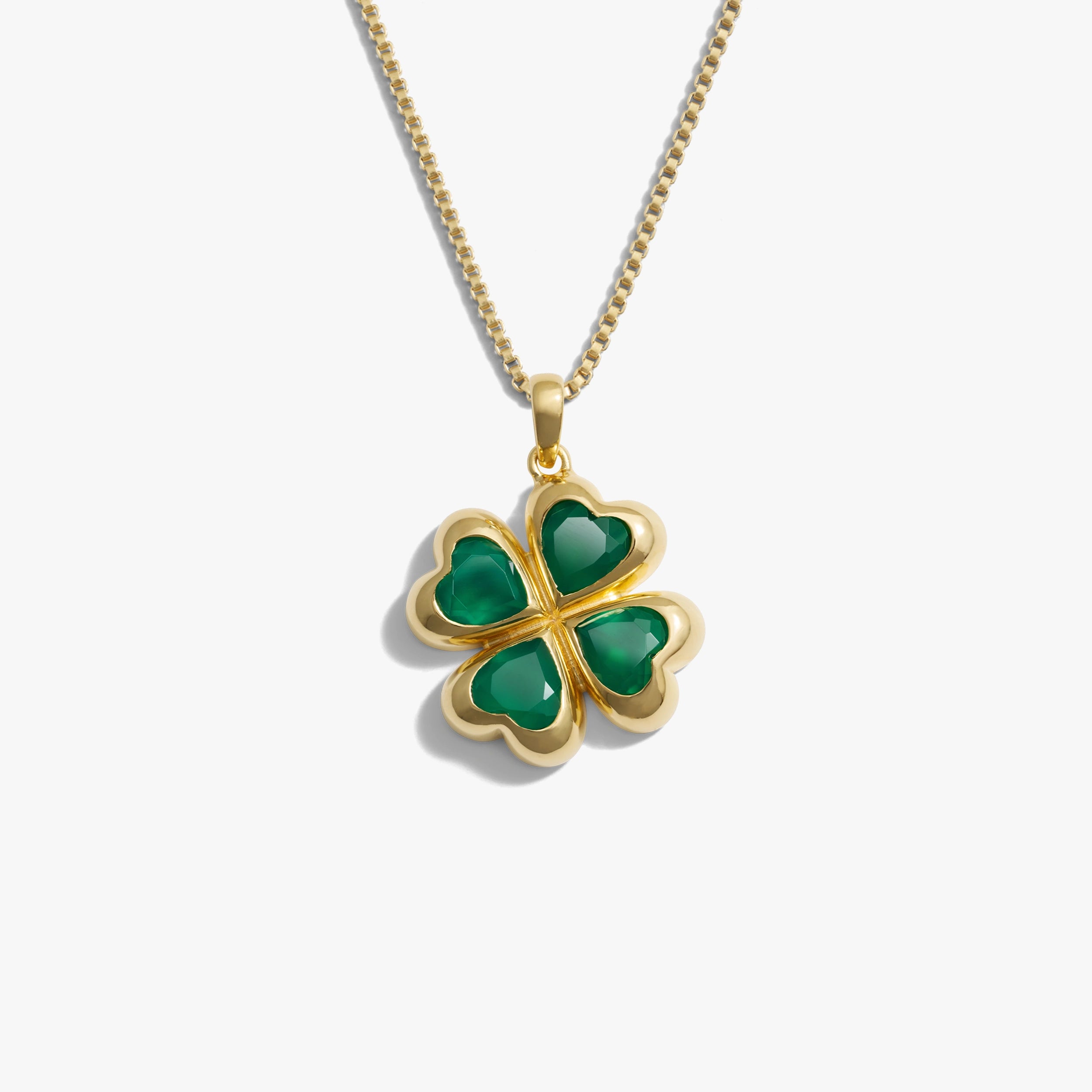 Awe Inspired Necklaces 14K Yellow Gold Vermeil / 16"-18" Lucky Clover Necklace