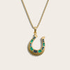 Awe Inspired Necklaces 14K Yellow Gold Vermeil / 16"-18" Lucky Horseshoe Necklace
