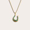 Awe Inspired Necklaces 14K Yellow Gold Vermeil / 16"-18" Lucky Horseshoe Necklace