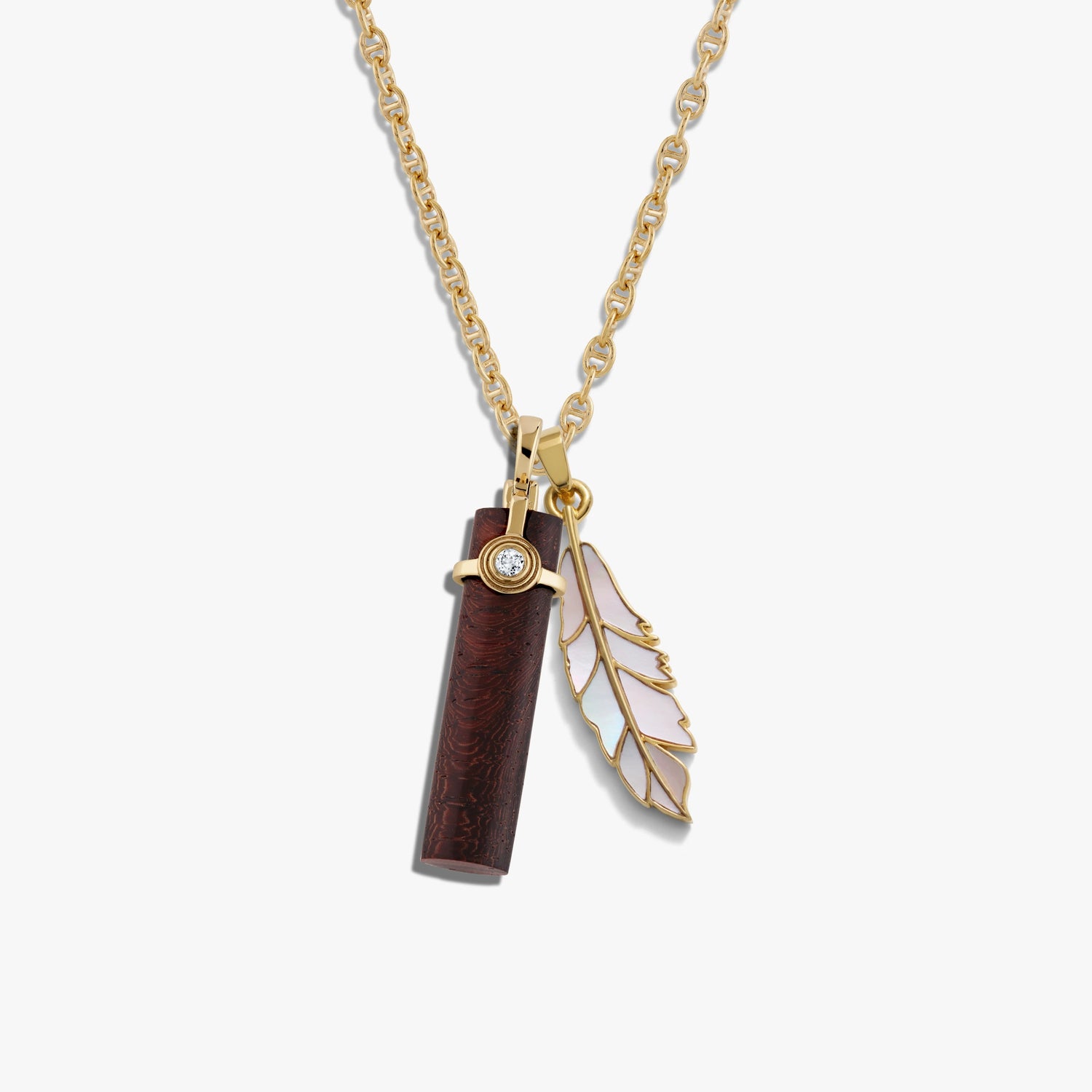 Awe Inspired Necklaces 14K Yellow Gold Vermeil / 16-18" Mariner Chain Inner Peace Necklace Set