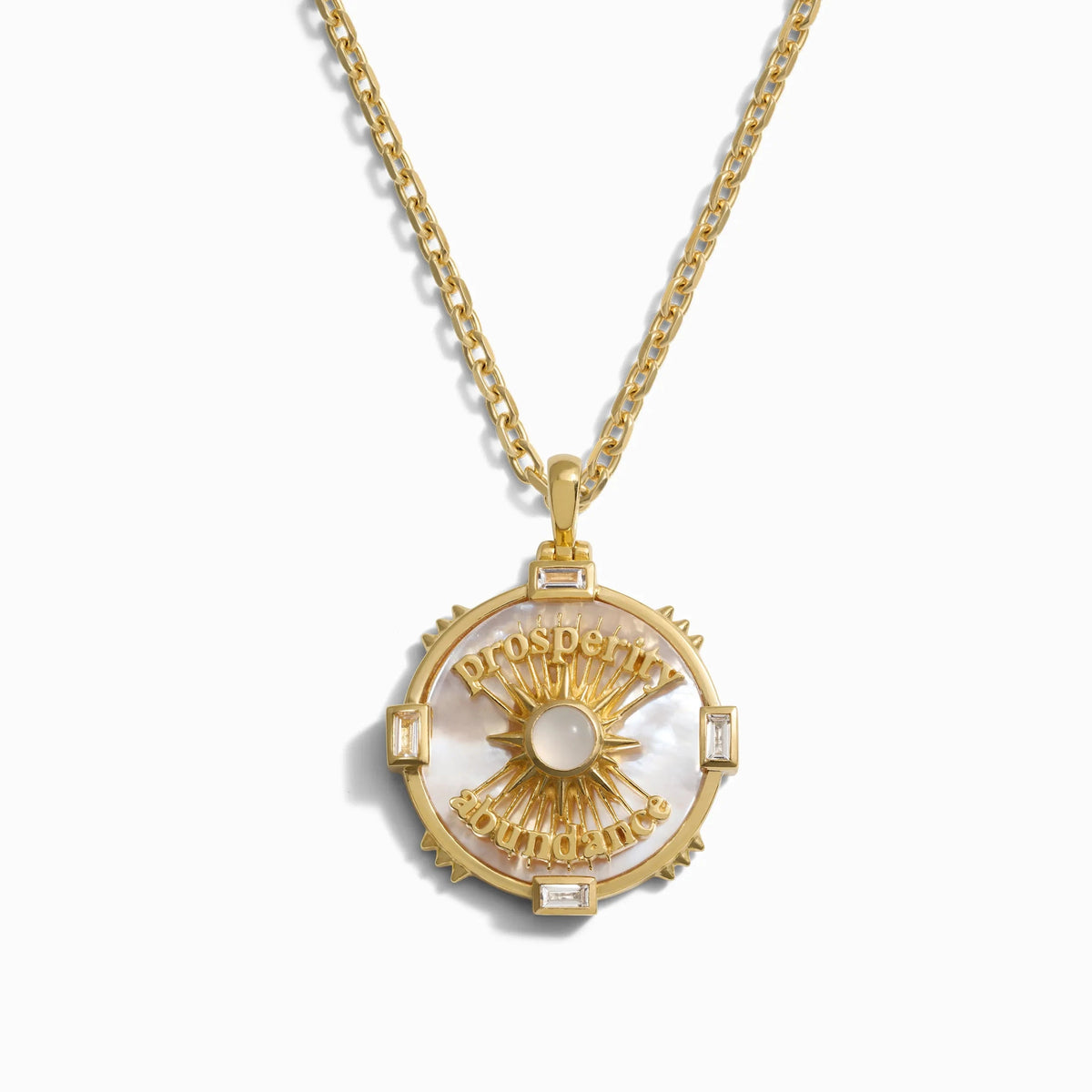 Awe Inspired Necklaces 14K Yellow Gold Vermeil / 16-18 Men's Prosperity & Abundance Necklace