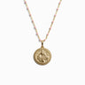 Awe Inspired Necklaces 14K Yellow Gold Vermeil / 16-18 Mini Freya on Blush Enamel