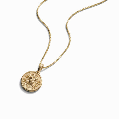 Awe Inspired Necklaces 14K Yellow Gold Vermeil / 16"-18" Mini Medusa Necklace