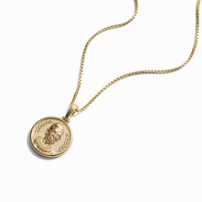 Awe Inspired Necklaces 14K Yellow Gold Vermeil / 16"-18" Mini Ruth Bader Ginsburg Necklace
