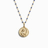 Awe Inspired Necklaces 14K Yellow Gold Vermeil / 16-18 Mini Selene on Midnight Enamel