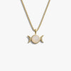 Awe Inspired Necklaces 14K Yellow Gold Vermeil / 16"-18" Mini Triple Moon Necklace