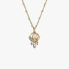 Awe Inspired Necklaces 14K Yellow Gold Vermeil / 16-18" Moonstone Spider Necklace