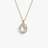 Awe Inspired Necklaces 14K Yellow Gold Vermeil / 16-18" Mystic Portal Locket Necklace