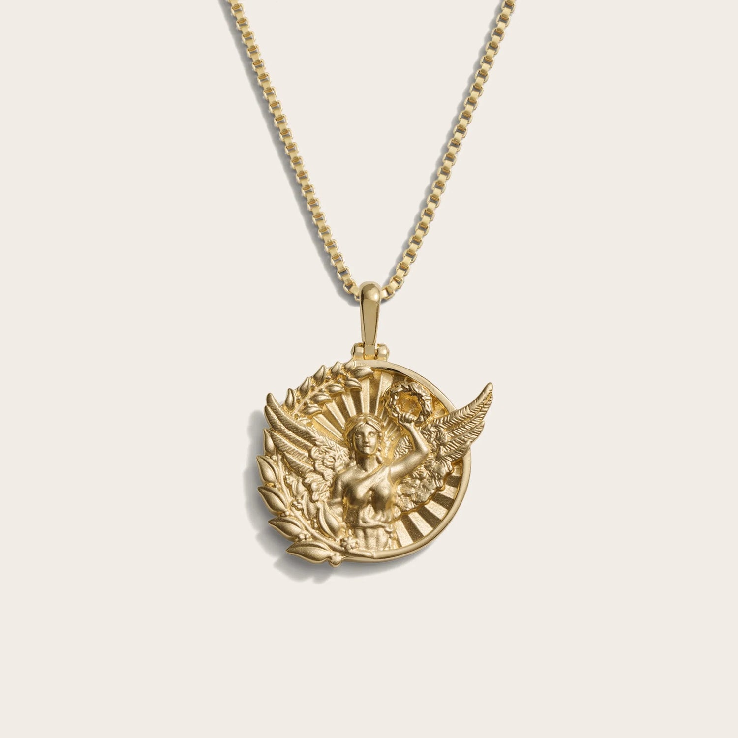 Awe Inspired Necklaces 14K Yellow Gold Vermeil / 16"-18" Nike Necklace