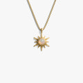 Awe Inspired Necklaces 14K Yellow Gold Vermeil / 16"-18" Opal Sun Necklace