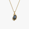 Awe Inspired Necklaces 14K Yellow Gold Vermeil / 16-18" Oval Cable Chain / Labradorite Molten Gemstone Necklace