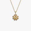 Awe Inspired Necklaces 14K Yellow Gold Vermeil / 16-18" Oval Cable Chain Mini Element Fire Necklace