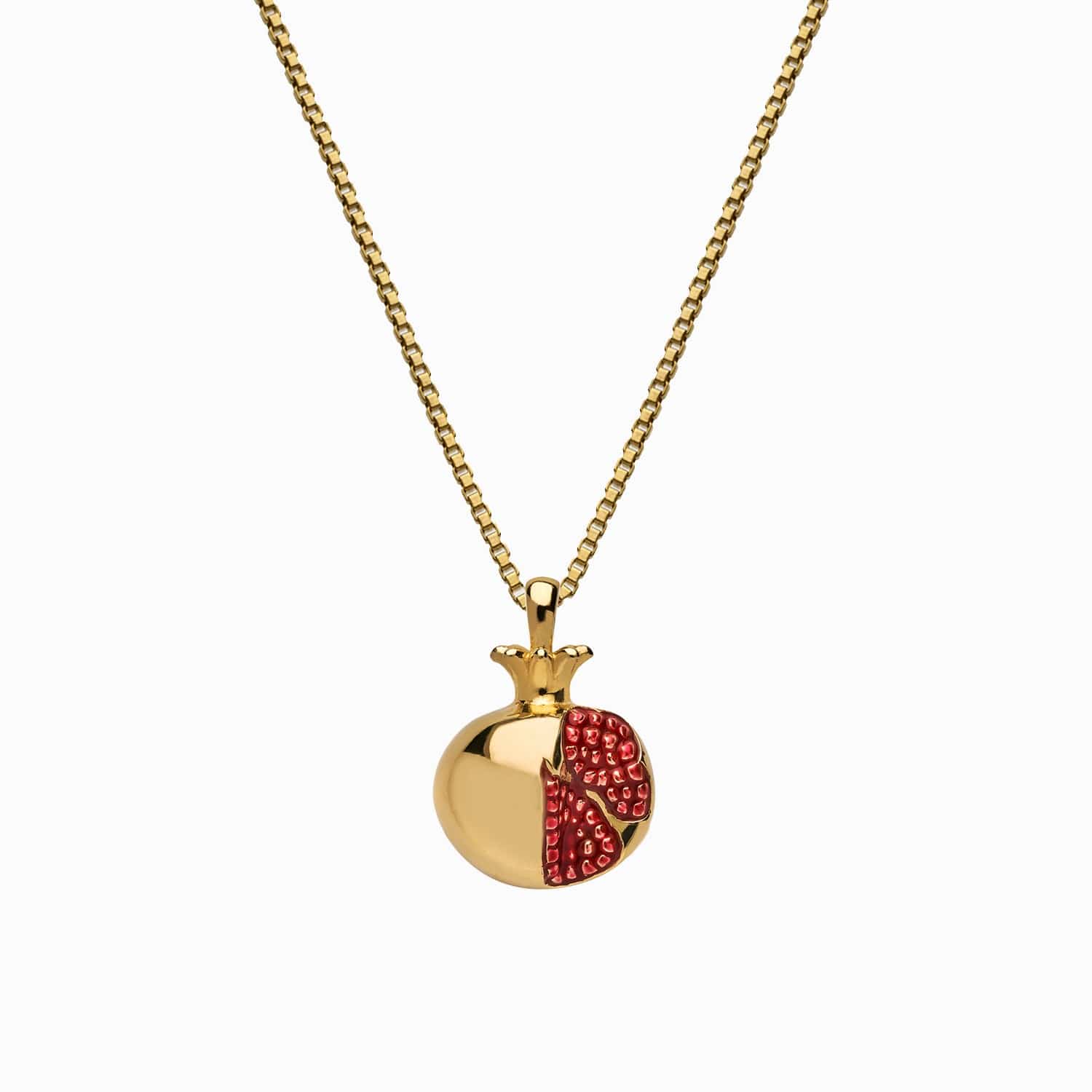 Product image of Awe Inspired Necklaces 14K Yellow Gold Vermeil / 16"-18" Pomegranate Necklace
