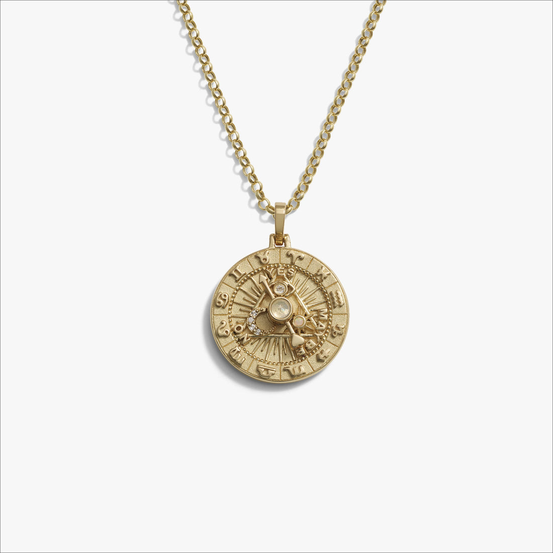 Awe Inspired Necklaces 14K Yellow Gold Vermeil / 16-18" Rolo Ask The Oracle Necklace