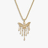 Awe Inspired Necklaces 14K Yellow Gold Vermeil / 16-18" Rolo Chain Chandelier Phoenix Necklace