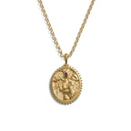 Awe Inspired Necklaces 14K Yellow Gold Vermeil / 16-18" Rolo Chain Pele Necklace