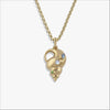 Awe Inspired Necklaces 14K Yellow Gold Vermeil / 16-18" Rolo Gemstone Conch Necklace