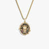 Awe Inspired Necklaces 14K Yellow Gold Vermeil / 16-18" Rounded Box Memento Mori Necklace