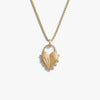Awe Inspired Necklaces 14K Yellow Gold Vermeil / 16"-18" Spiked Heart Necklace