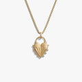 Awe Inspired Necklaces 14K Yellow Gold Vermeil / 16"-18" Spiked Heart Necklace