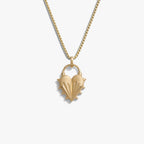 Awe Inspired Necklaces 14K Yellow Gold Vermeil / 16"-18" Spiked Heart Necklace