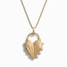 Awe Inspired Necklaces 14K Yellow Gold Vermeil / 16"-18" Spiked Heart Necklace